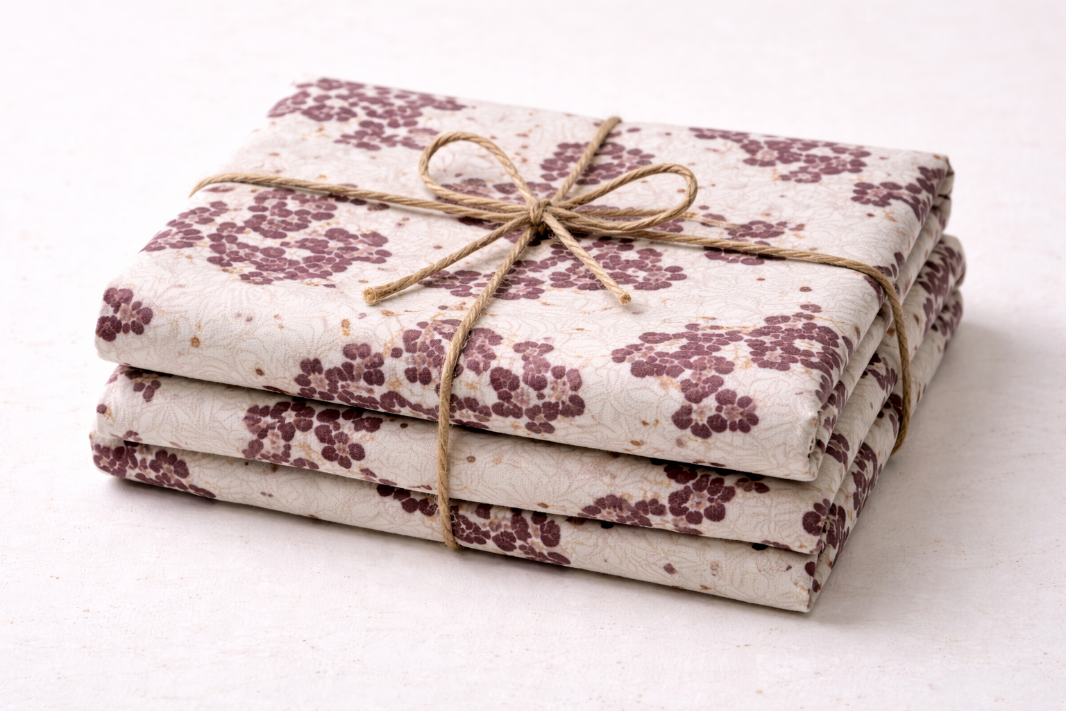 Cotton Bedsheet with Brown mini floral - Image 3