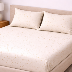 Cotton Bedsheet with White star